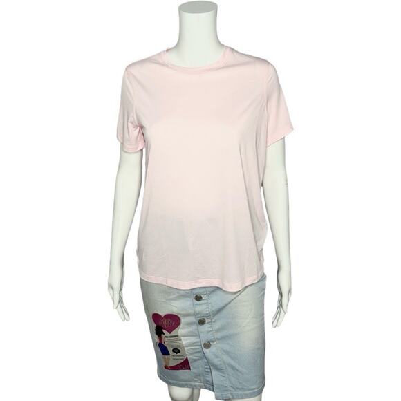 Lululemon Pink Crew Neck T Shirt Size 6 - Picture 1 of 5